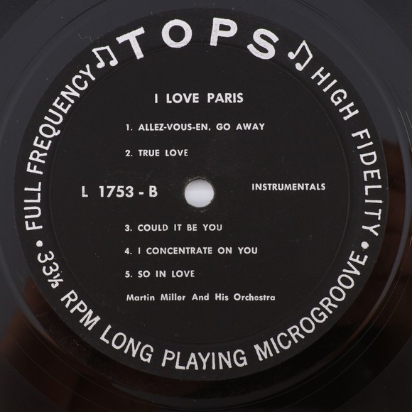 Martin Miller And His Orchestra – I Love Paris Mono Vinyl LP Record Tops L 1753 - Picture 12 of 16
